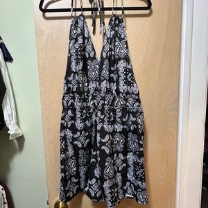 Cute Romper in black and white print
